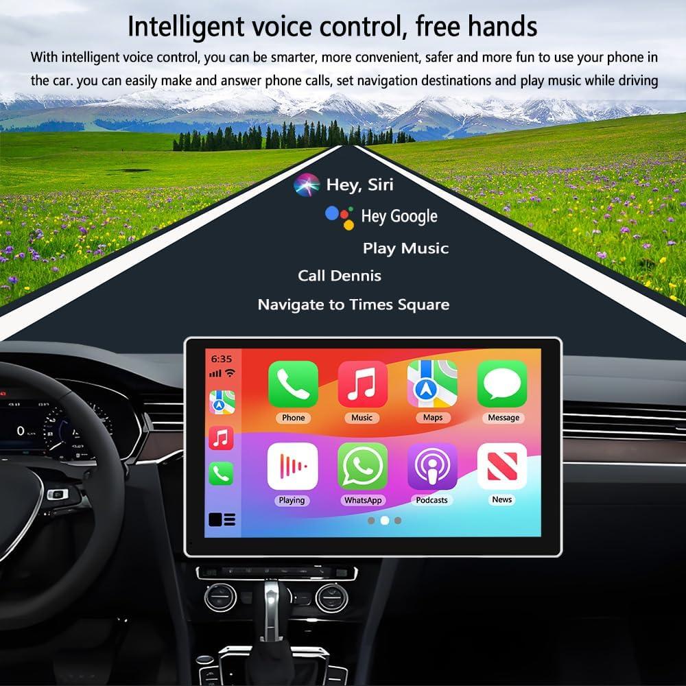 Pantalla Carplay Portátil SPDZ 9" con Cámara 4K y AHD1080P