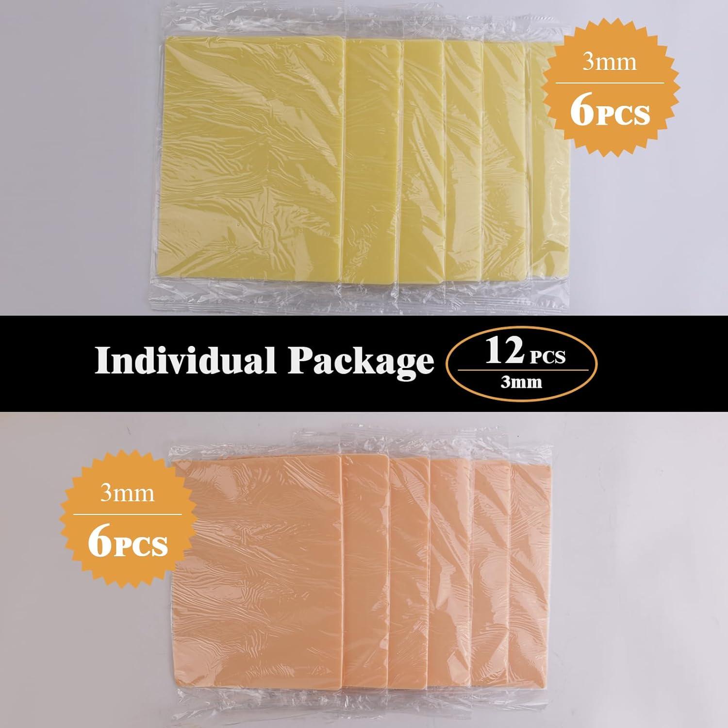 12 Piezas Piel de Práctica para Tatuaje Tatamelon 19.56x14.99 cm