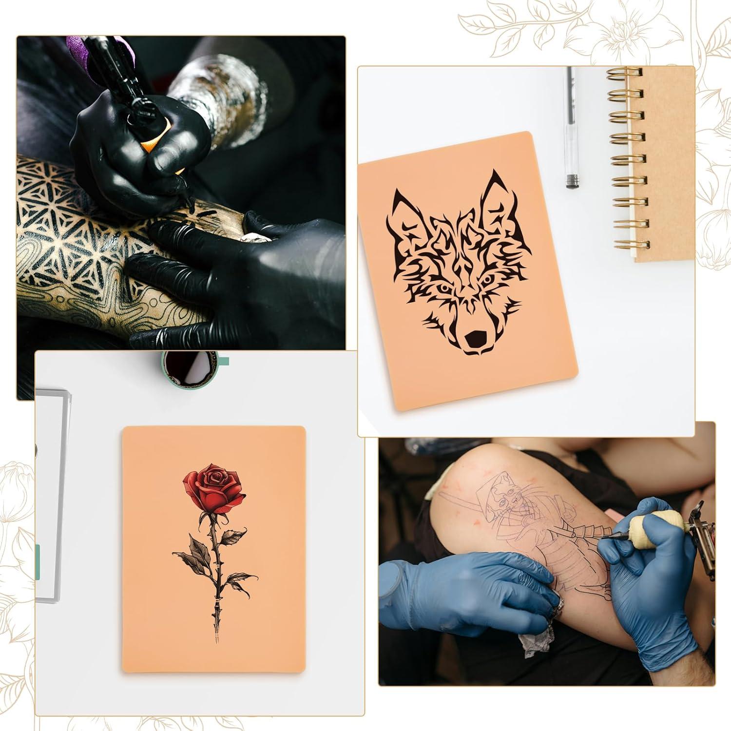 15 Piezas Piel de Tatuaje Falsa SHATGYI 3mm Doble Cara