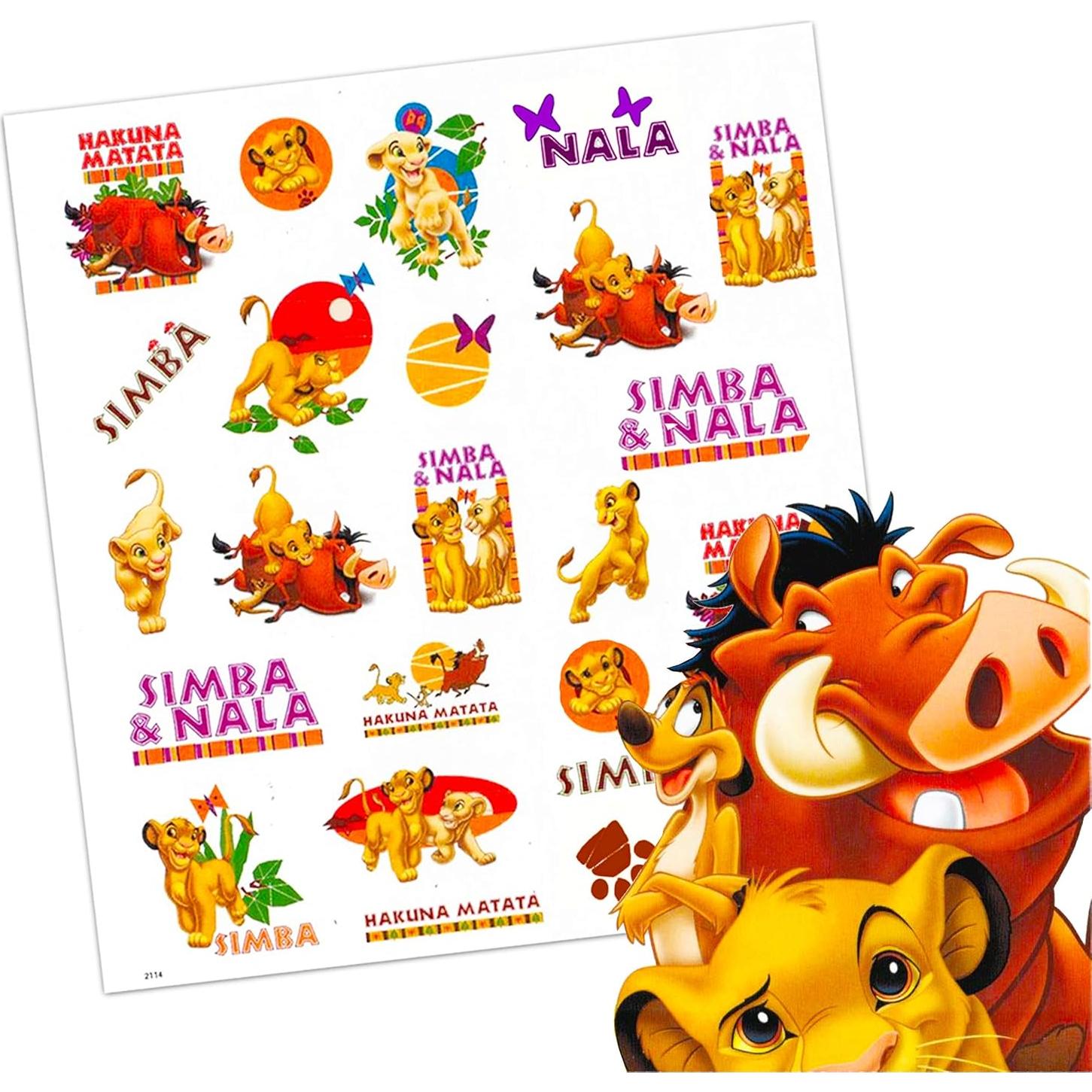 Tatuajes Temporales Disney - 7 Paquetes con 175 Diseños