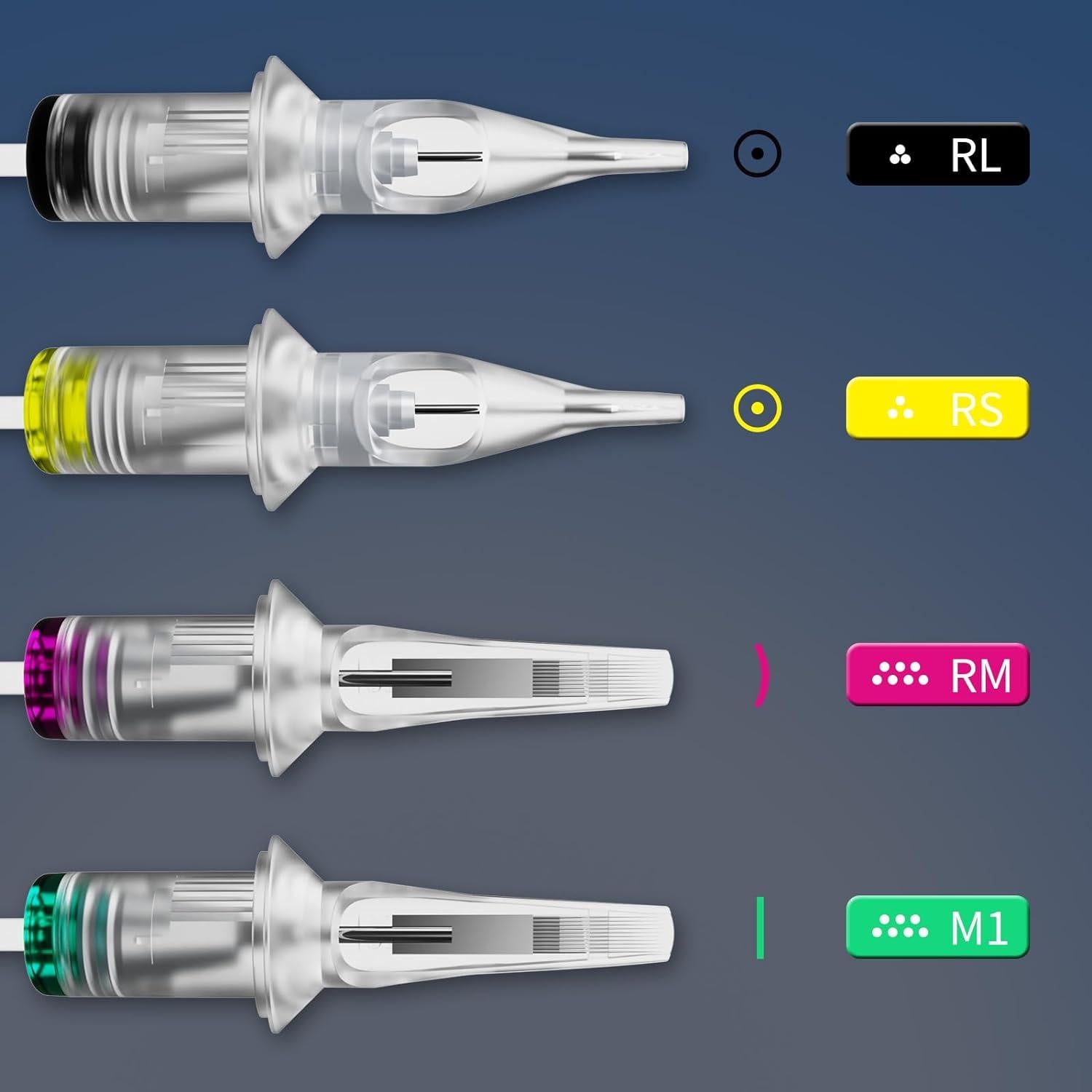 Agujas de Tatuaje Desechables BIGWASP 50pcs Mezcla Bugpin RL