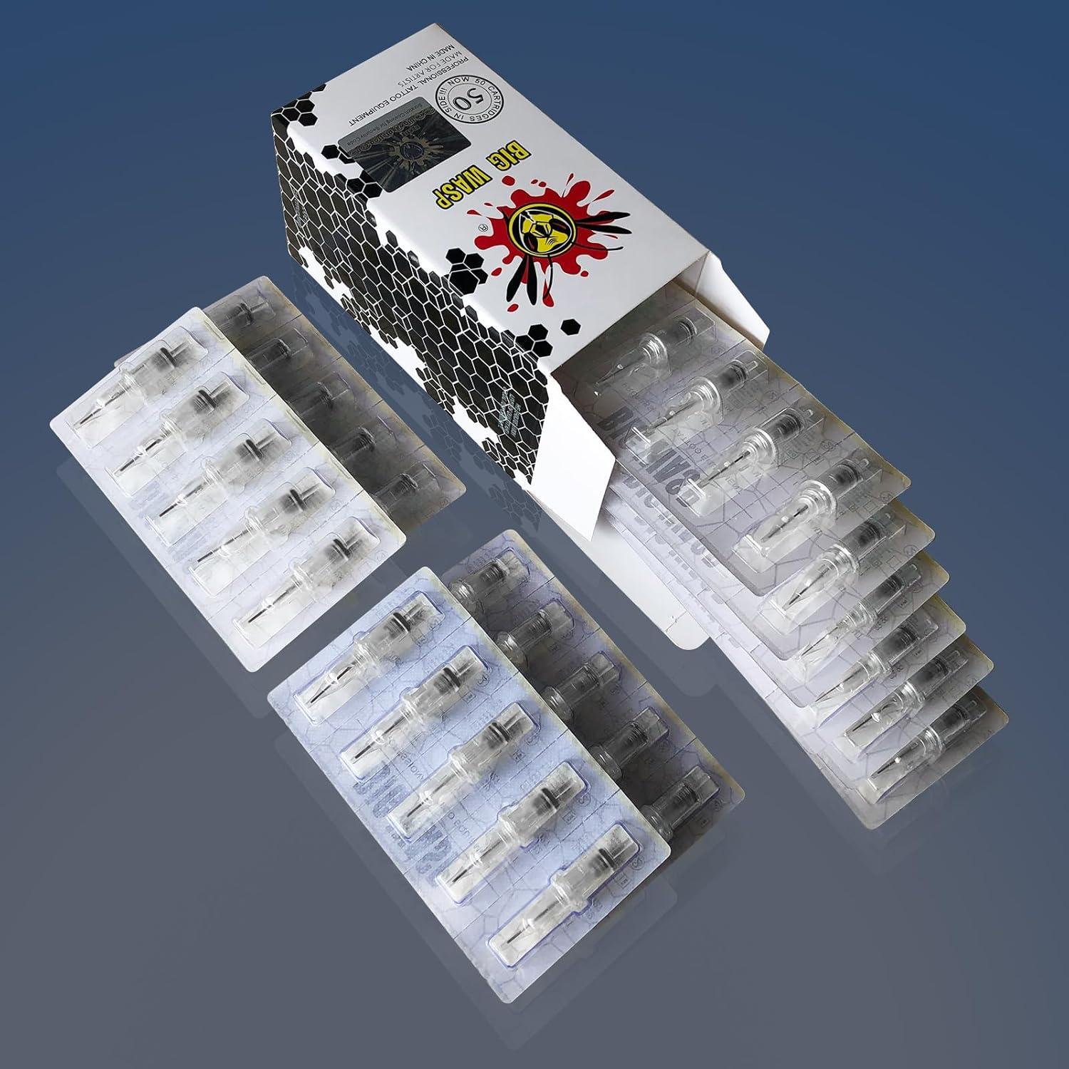 Agujas de Tatuaje Desechables BIGWASP 50pcs Mezcla Bugpin RL