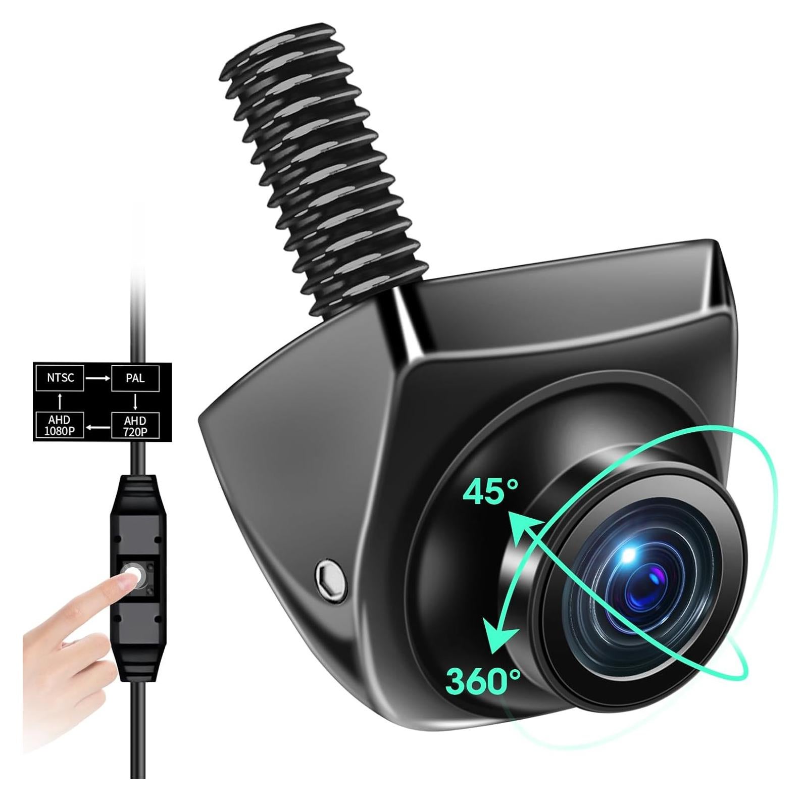 Cámara de Respaldo Jelkuz 1080P 170° Visión Nocturna IP69K