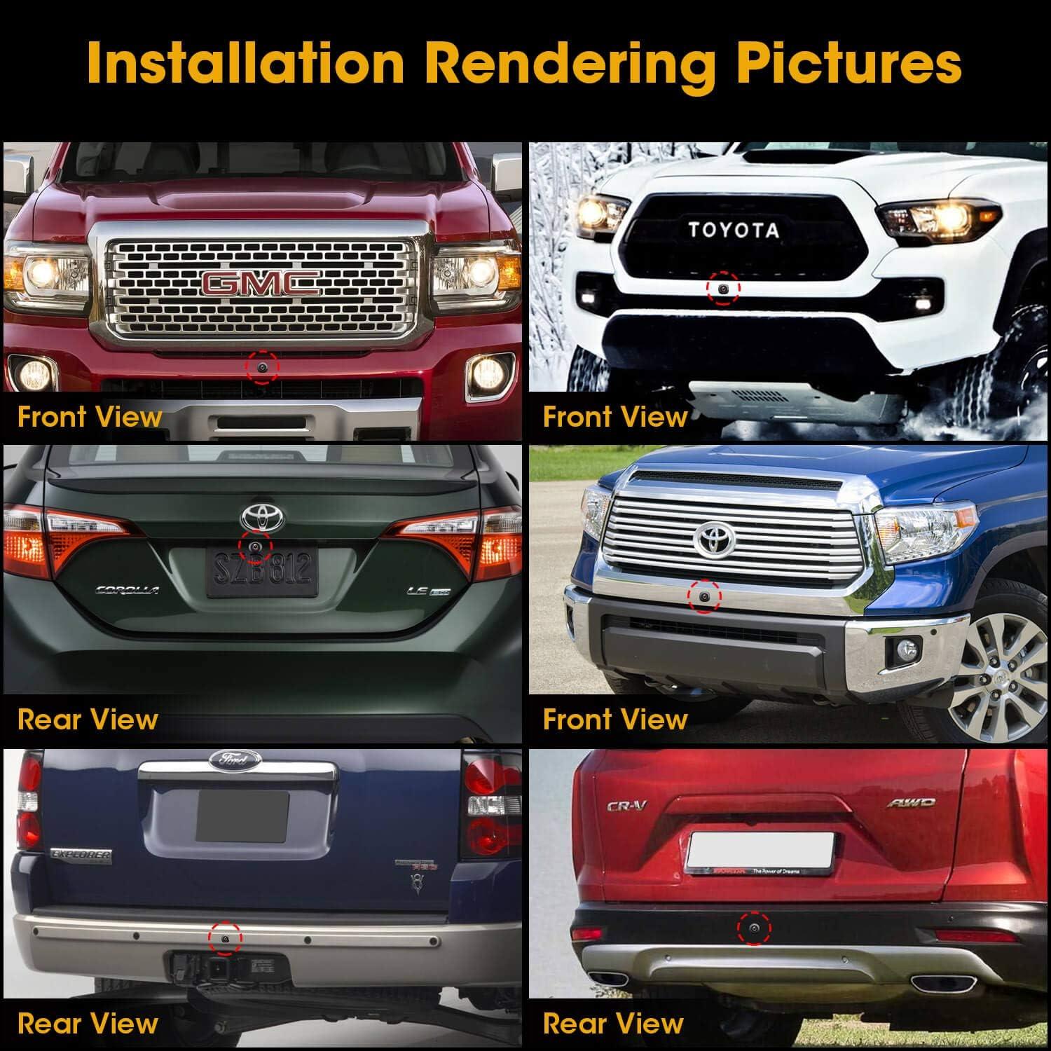 Cámara de visión trasera NATIKA WD-012 HD 720P impermeable