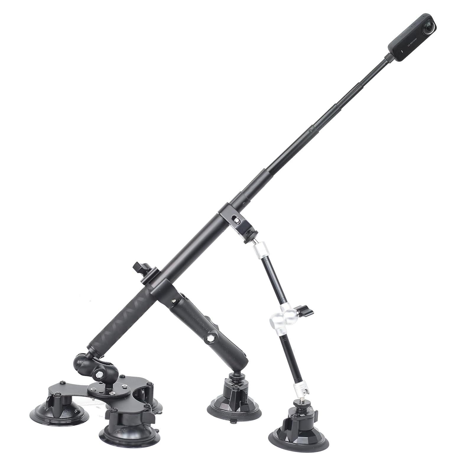 Kit de Montaje para Coche Fotoleey 360 con Ventosas y Varilla