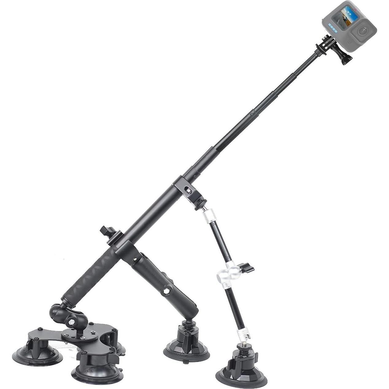 Kit de Montaje para Coche Fotoleey 360 con Ventosas y Varilla