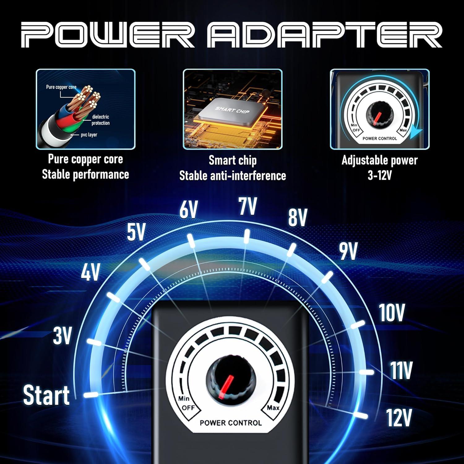 Kit de Tatuaje Profesional Kooba con Bolígrafo Rotativo y 20 Agujas