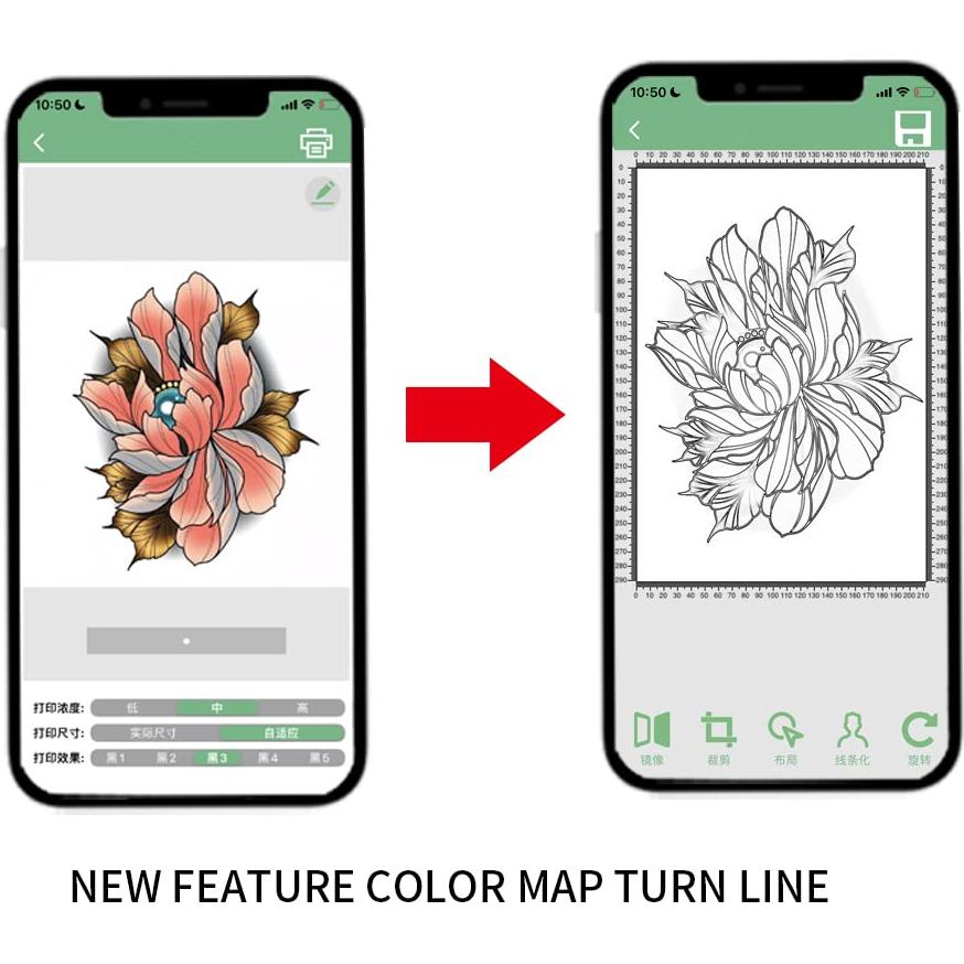 Impresora de Plantillas Inalámbrica YTATTOO - Sin Tinta, A4