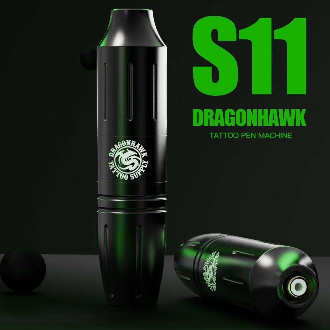 Kit de Tatuaje Dragonhawk M1 con 20 Agujas y Pedal