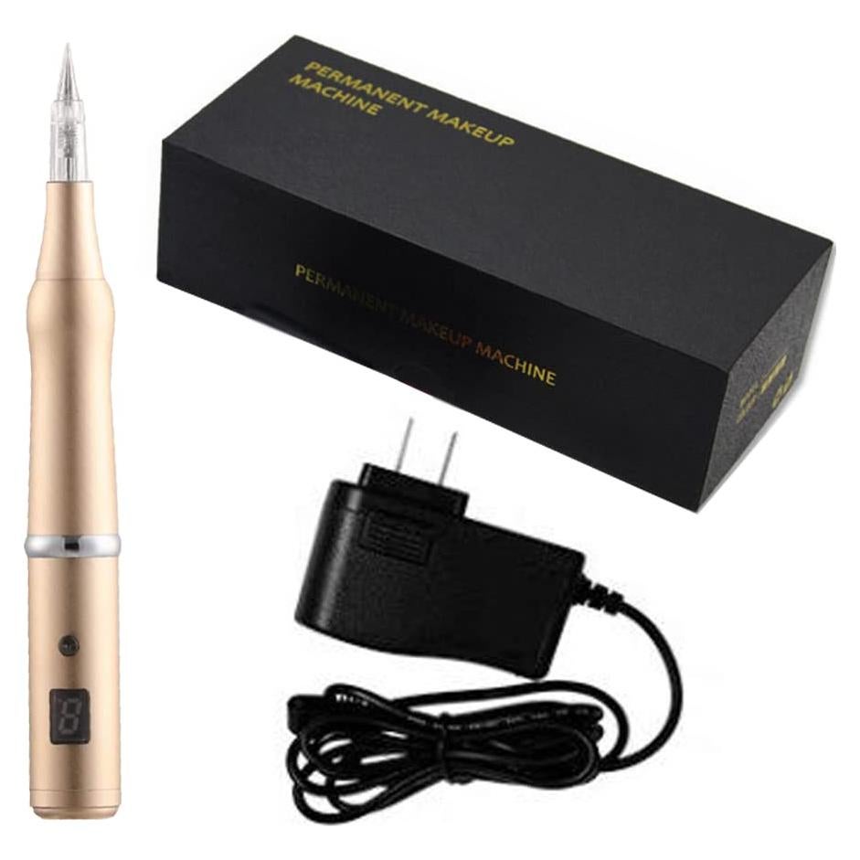 Máquina de Tatuaje Permanente Inalámbrica Mingshops RB52 Dorada