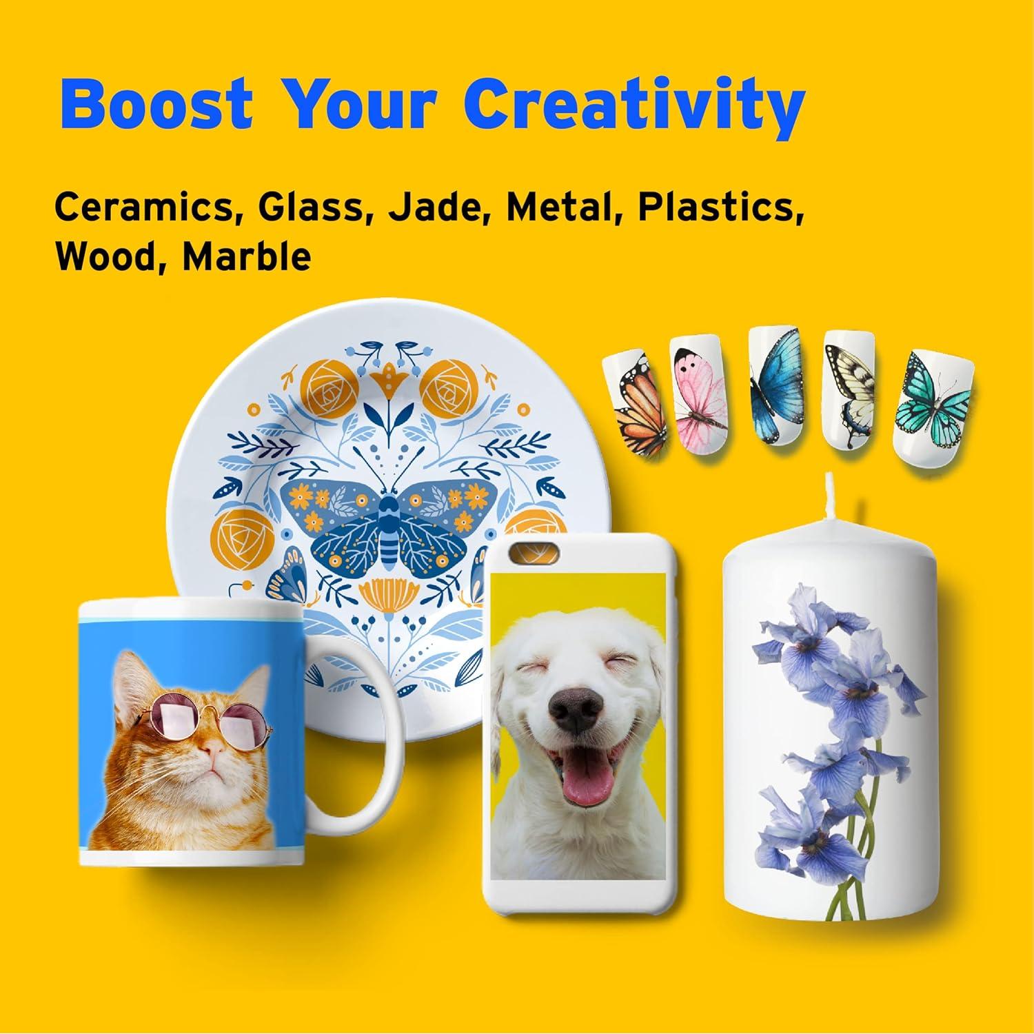 Papel de Calcomanía de Deslizamiento de Agua Printers Jack A4 100 Hojas