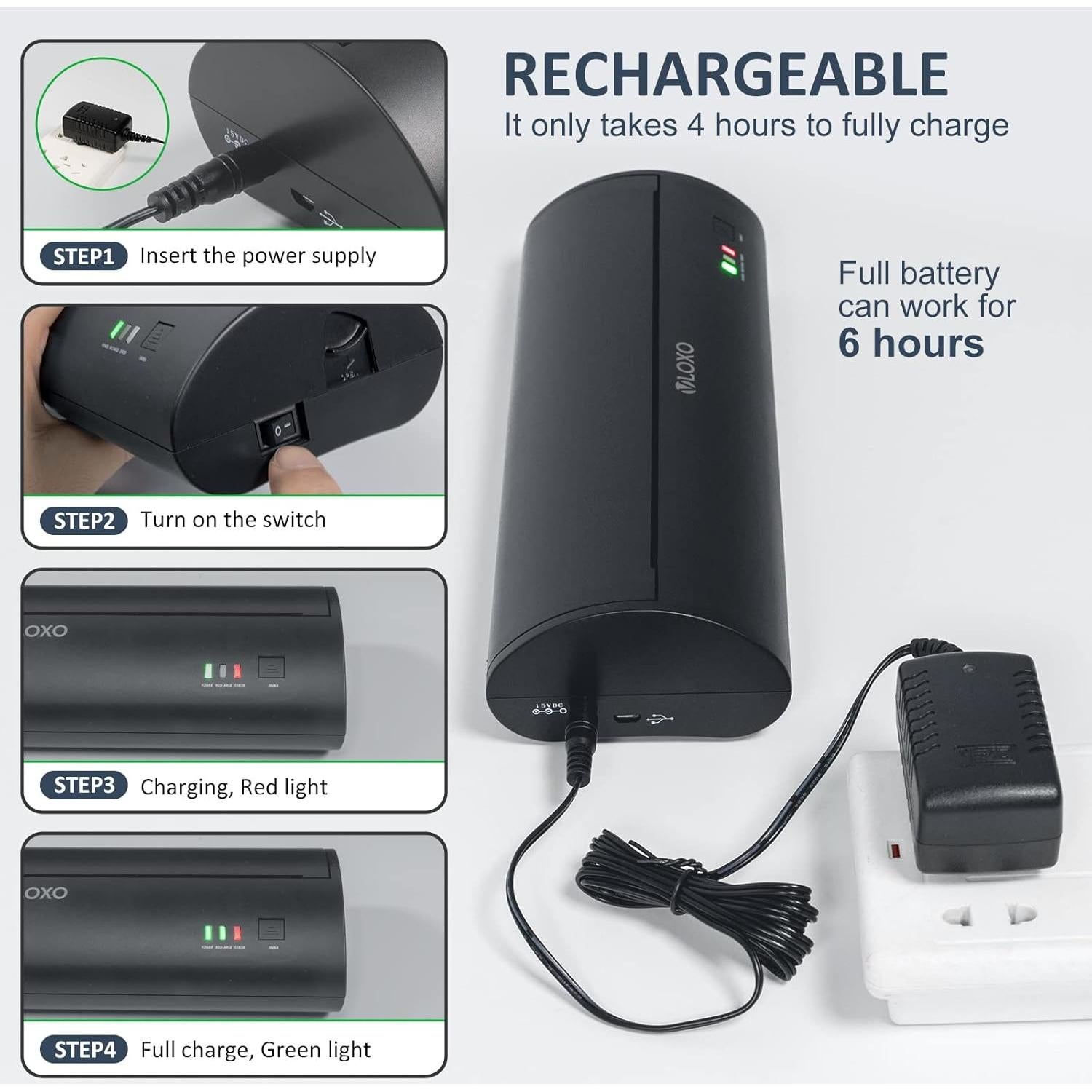 Impresora de Tatuajes Térmica VLOXO P8009 Portátil Recargable