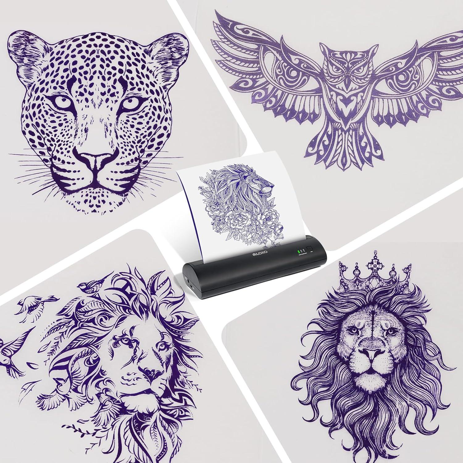 Impresora de Tatuajes Térmica VLOXO P8009 Portátil Recargable