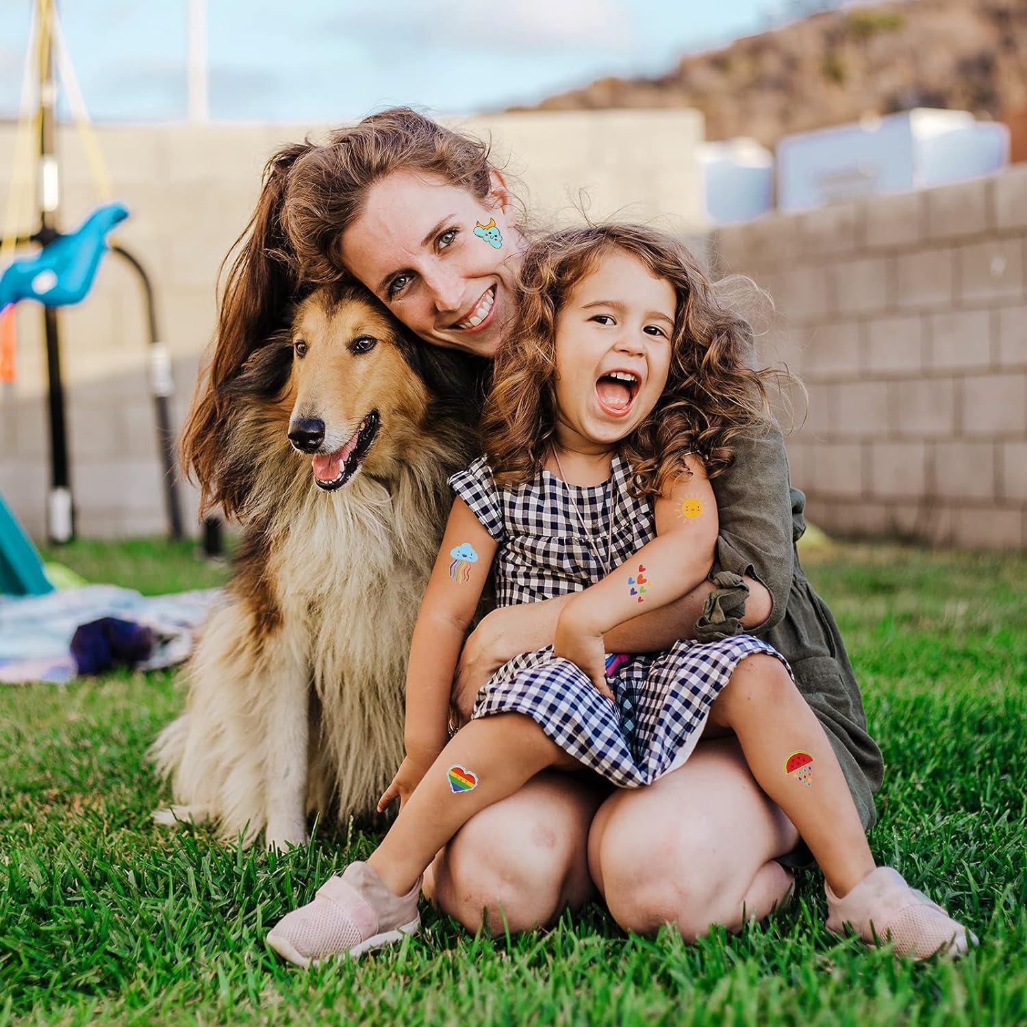 Tatuajes Temporales Metker 90 Hojas 1000 Patrones A Prueba de Agua