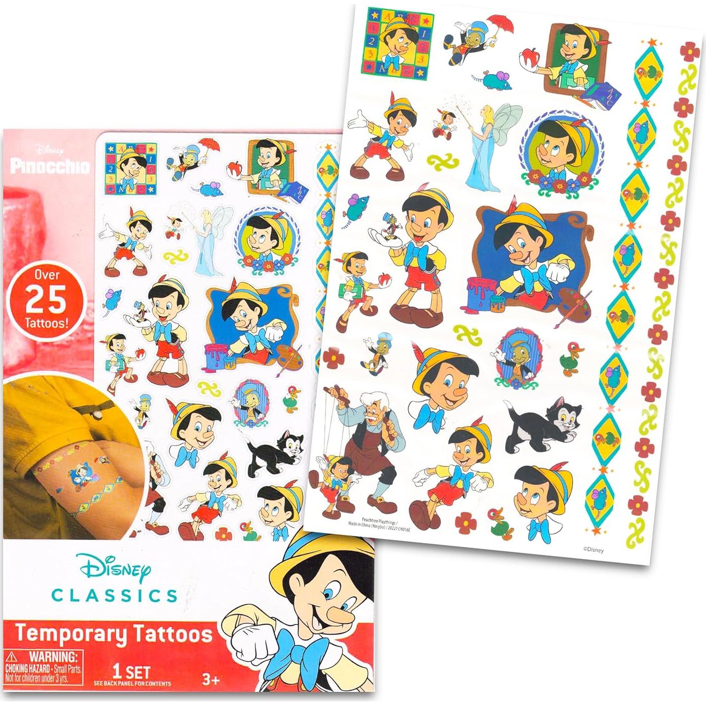 Temporary Tattoos Set ~ Bundle Includes 200 Assorted Tattoos Featuring Dory, Star Wars, TMNT, Batman, and More | Bulk Party Pack, No Duplicates