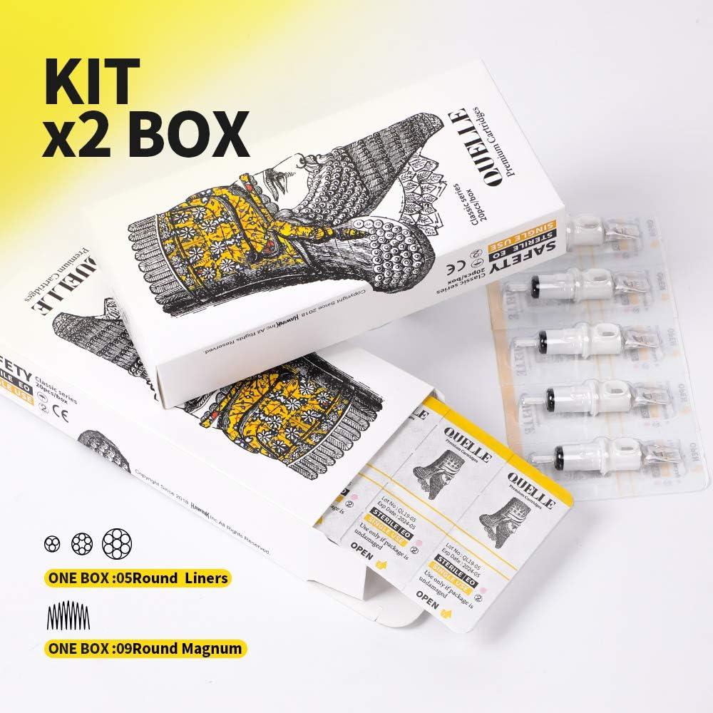 Máquina de Tatuaje Rotativa Hawink Short Pen + 40 Agujas