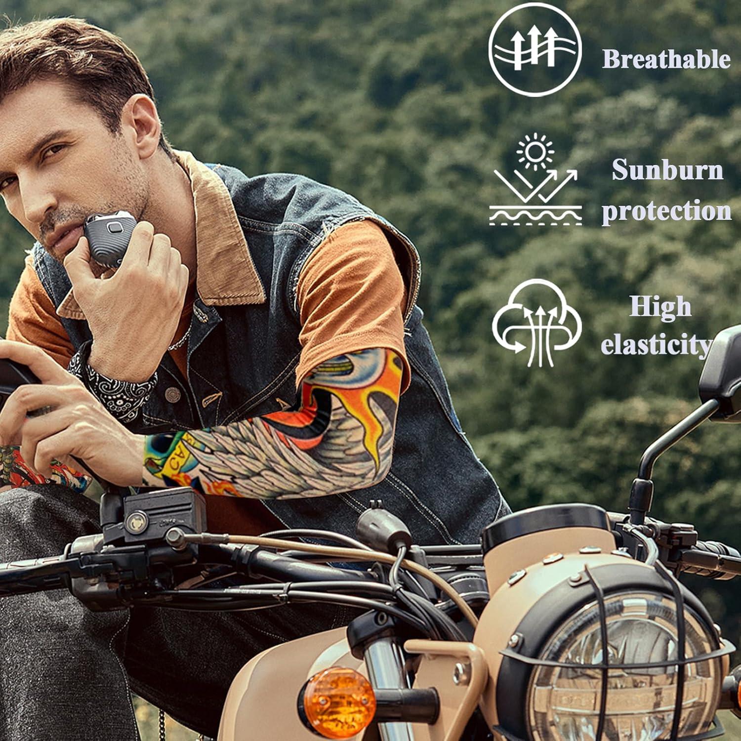 20 Mangas de Tatuaje Temporal Unisex SOLENOBLE Protección Solar