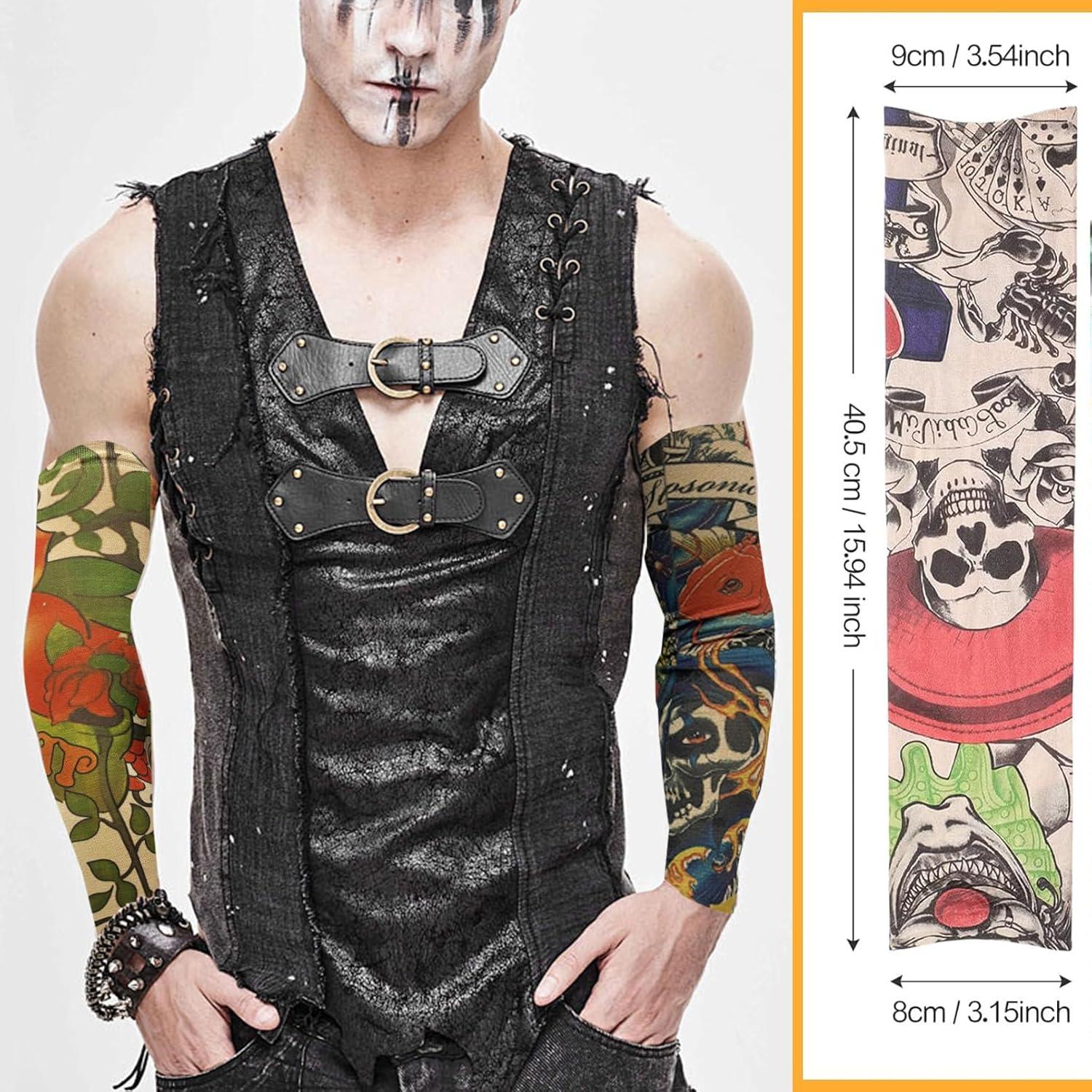 20 Mangas de Tatuaje Temporal Unisex SOLENOBLE Protección Solar