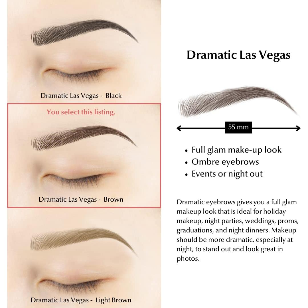 Microblading y Sombreado Tatuaje Bliss and Beyond 13 Pares Marrón