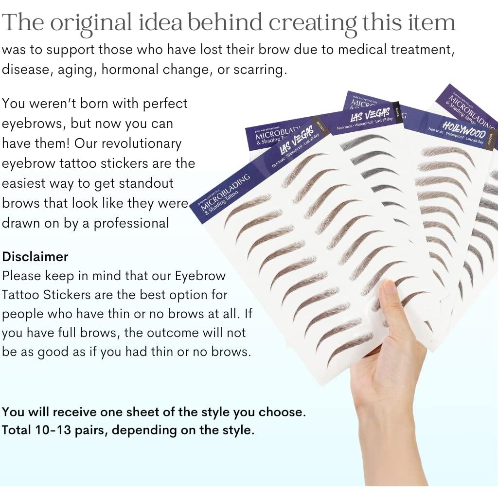 Microblading y Sombreado Tatuaje Bliss and Beyond 13 Pares Marrón