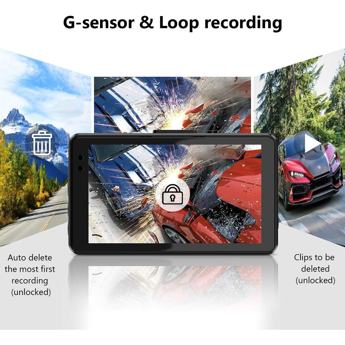 Cámara de tablero Biuone A20 Dual 1080P con tarjeta 32G