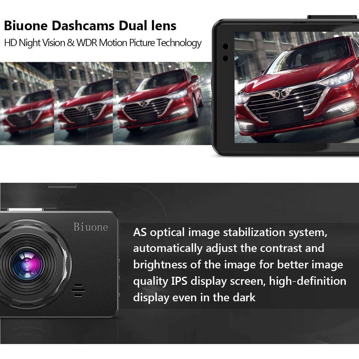 Cámara de tablero Biuone A20 Dual 1080P con tarjeta 32G