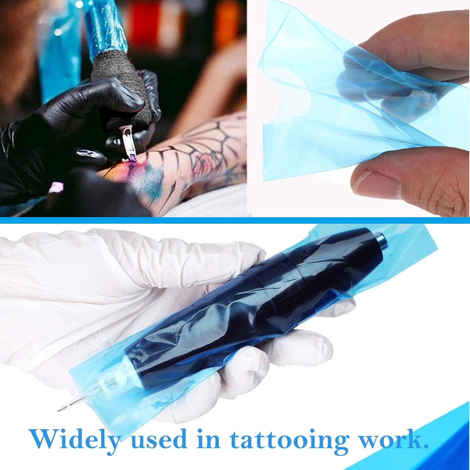 Cubiertas de máquina de tatuaje Urknall 200pcs + 4pcs cinta agarre