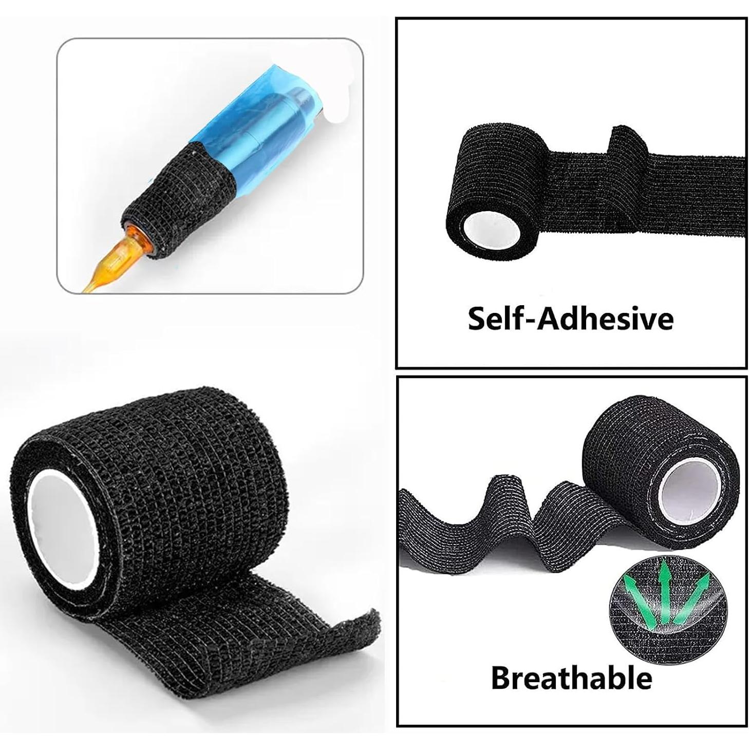 Cubiertas de máquina de tatuaje Urknall 200pcs + 4pcs cinta agarre