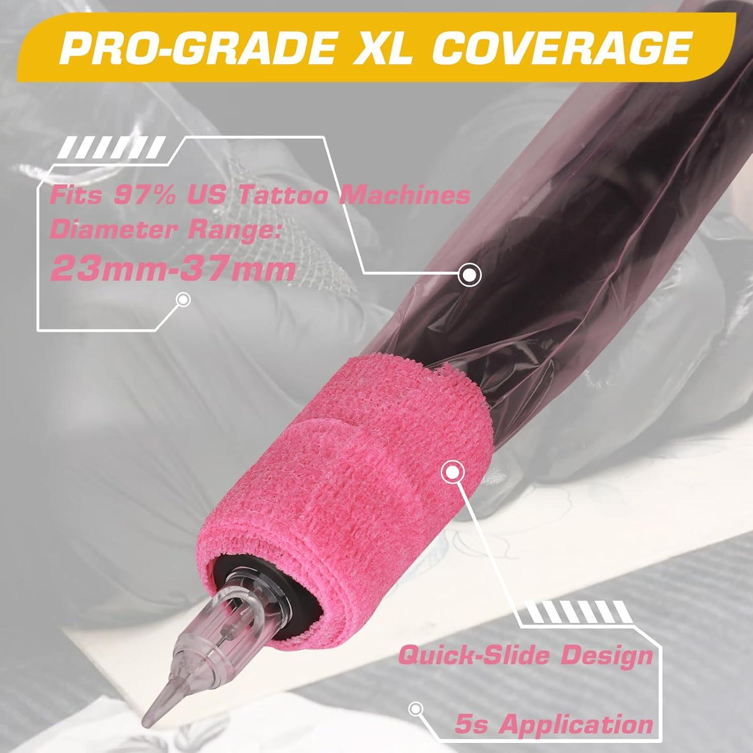 Cubiertas de Máquina de Tatuaje Narkysus - 200 Piezas Rosa