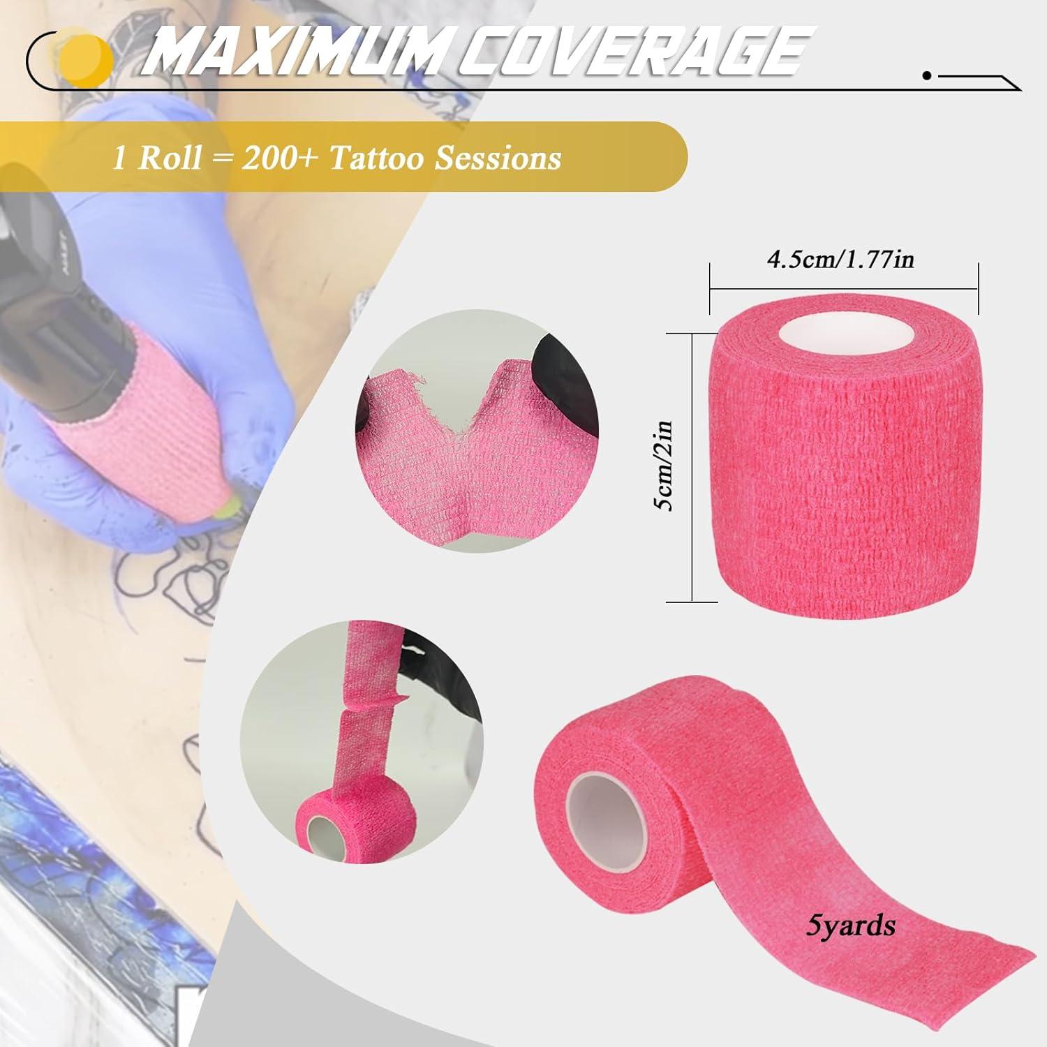 Cubiertas de Máquina de Tatuaje Narkysus - 200 Piezas Rosa