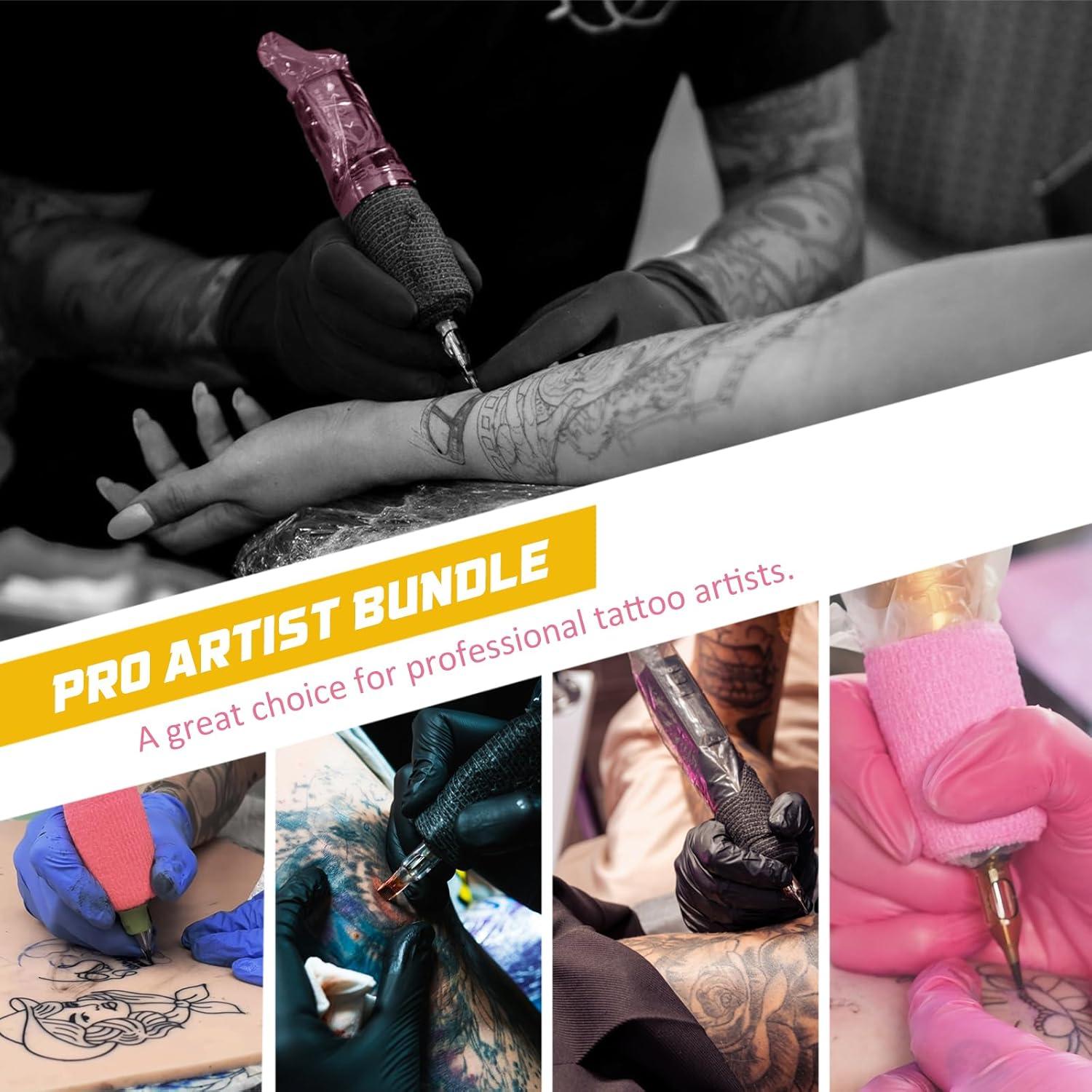 Cubiertas de Máquina de Tatuaje Narkysus - 200 Piezas Rosa