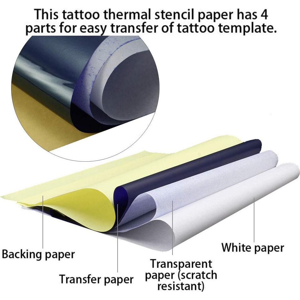 Papel de Transferencia de Tatuaje SOTICA 35 Hojas 21x29.7 cm