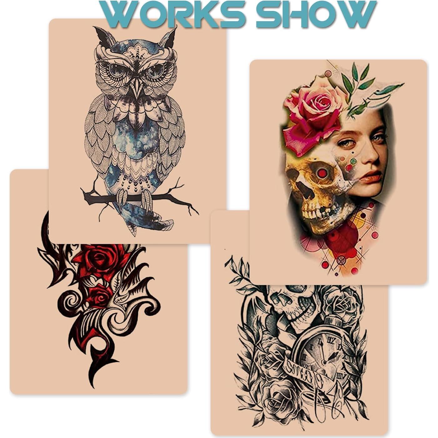 Piel de Tatuaje WZPB 3MM - 10 Piezas Doble Cara 15.24x20.32cm