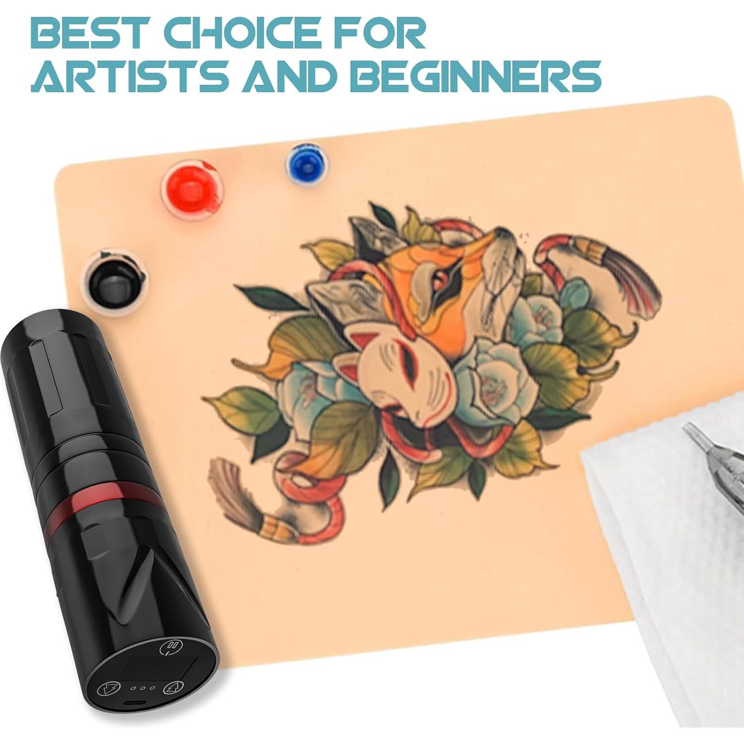 Piel de Tatuaje WZPB 3MM - 10 Piezas Doble Cara 15.24x20.32cm