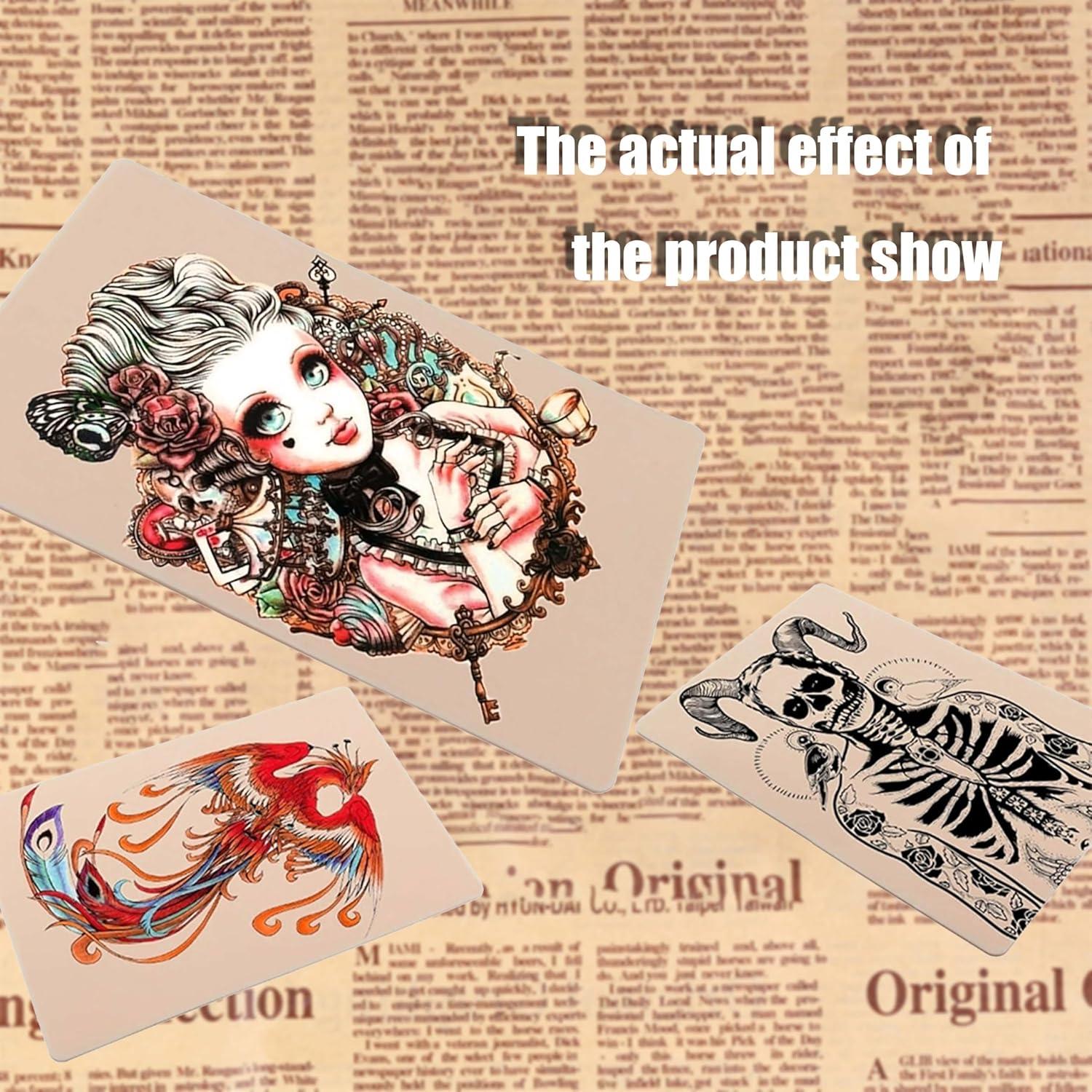 Piel de Práctica para Tatuaje WSLL - 12 Piezas 15x20 cm Silicona