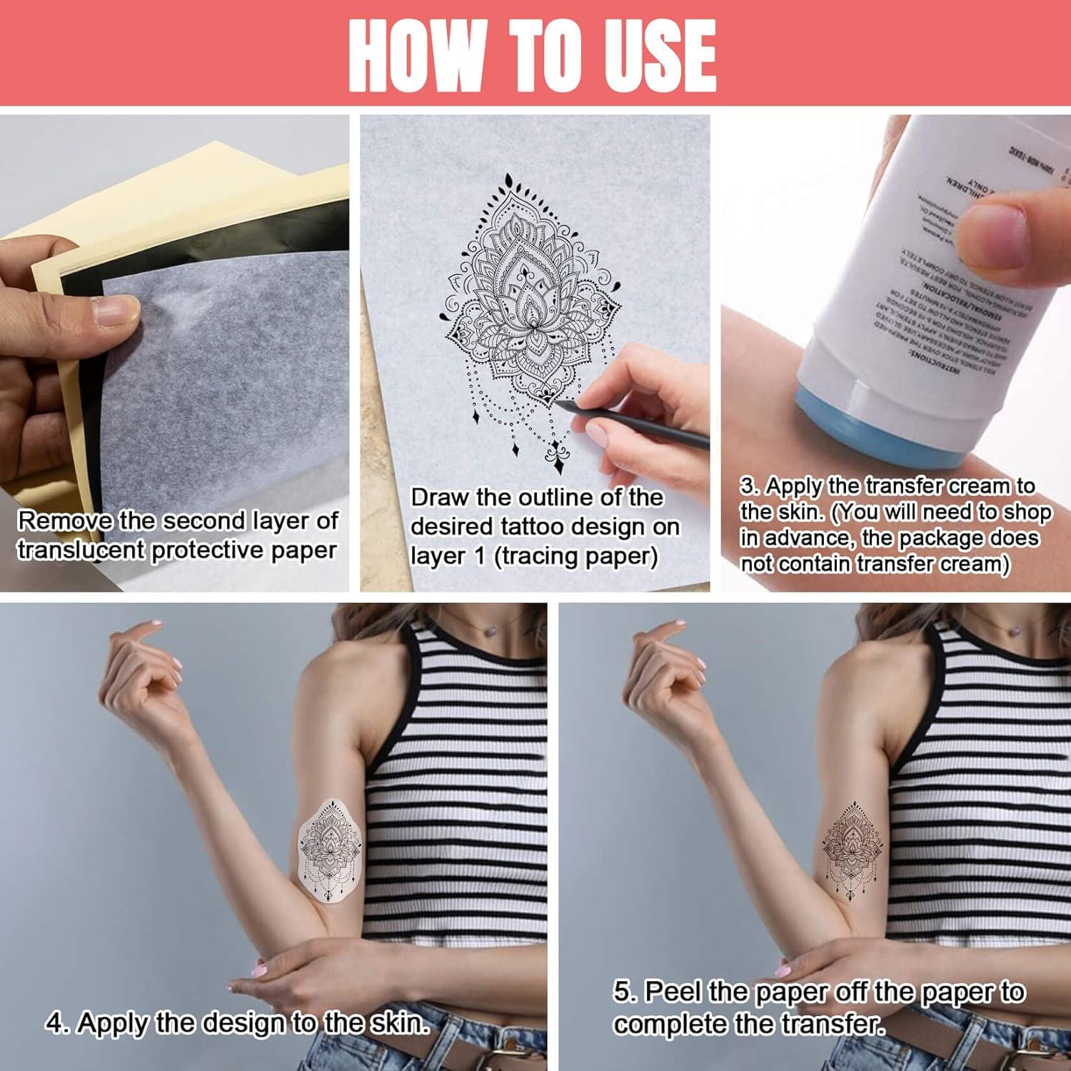 Papel de Transferencia de Tatuaje Sukh 20 Hojas 21x29.7 cm