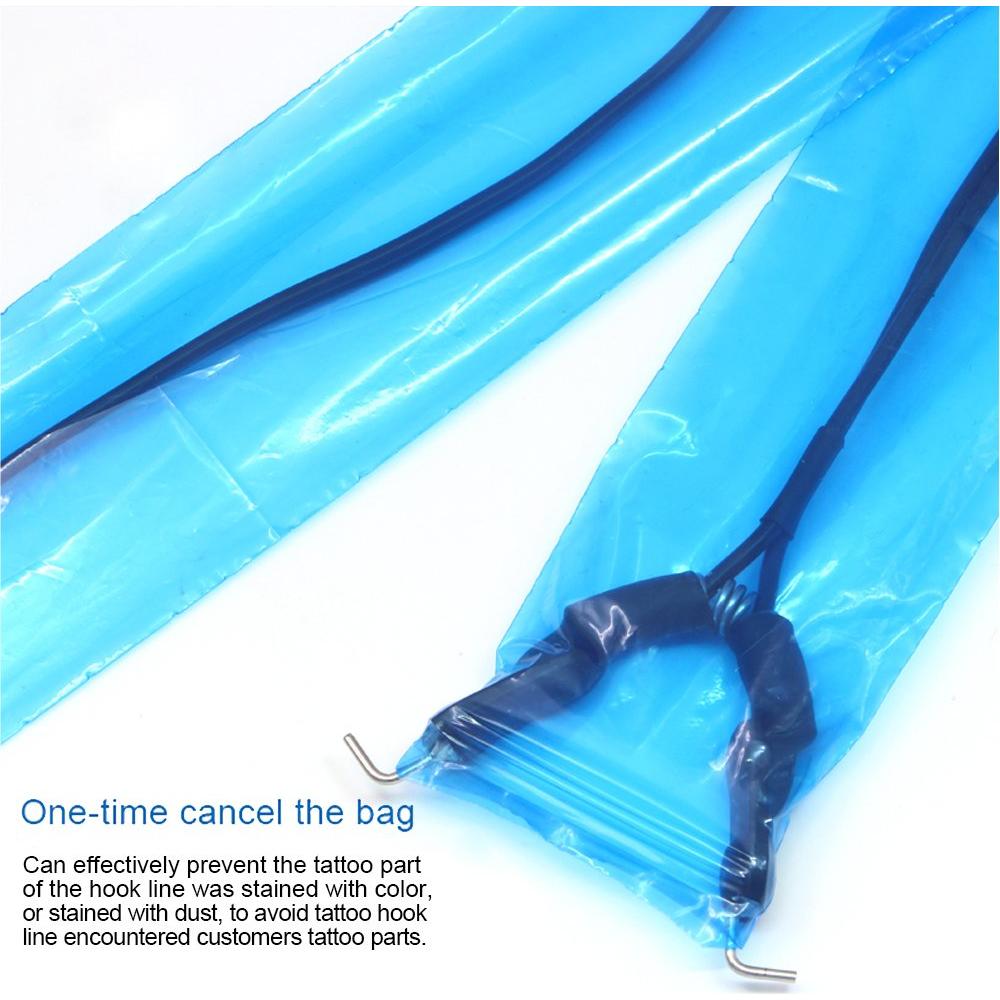Cubiertas Desechables para Cables de Clip de Tatuaje 200pcs - Azul