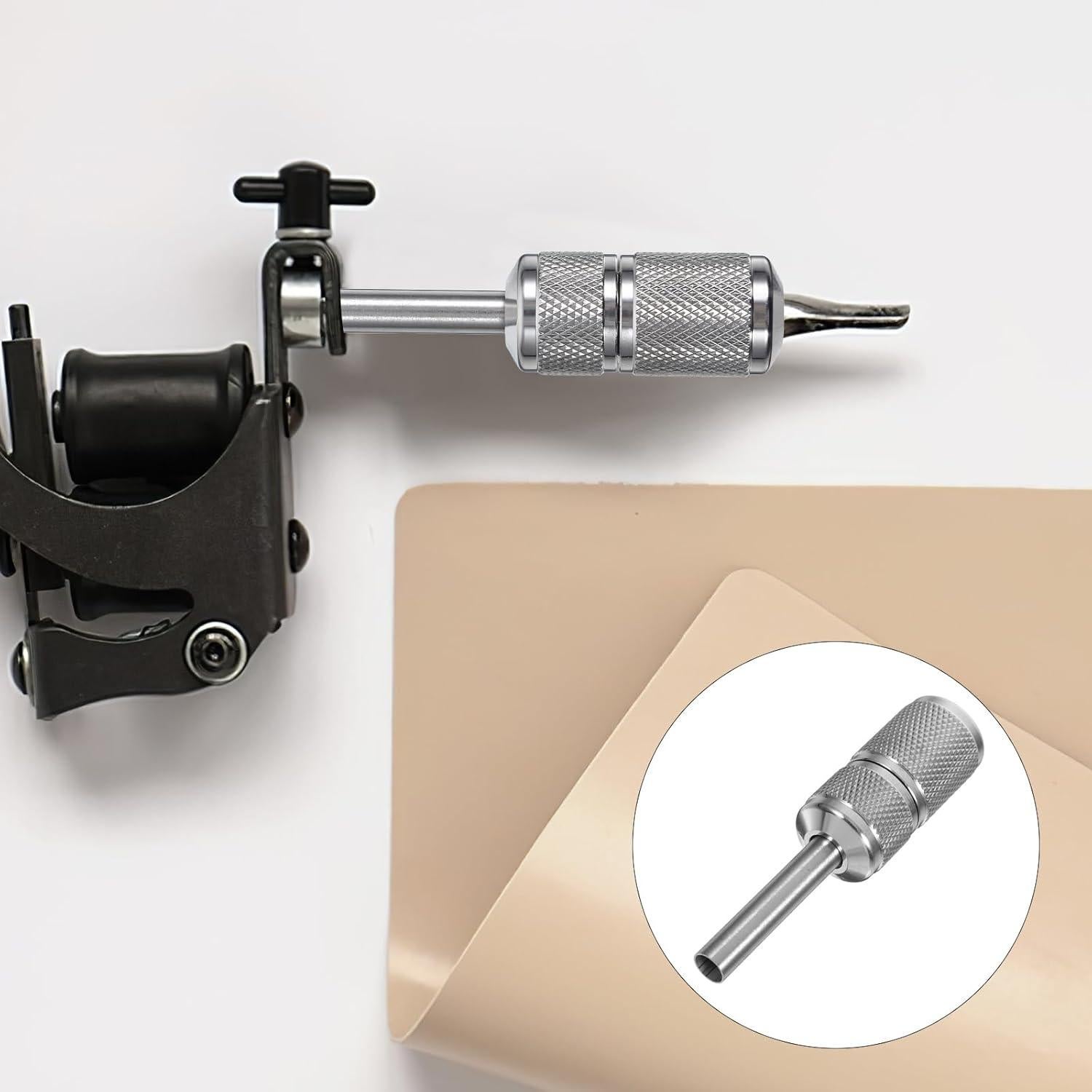 Mango de máquina de tatuaje Artibetter 22mm acero inoxidable