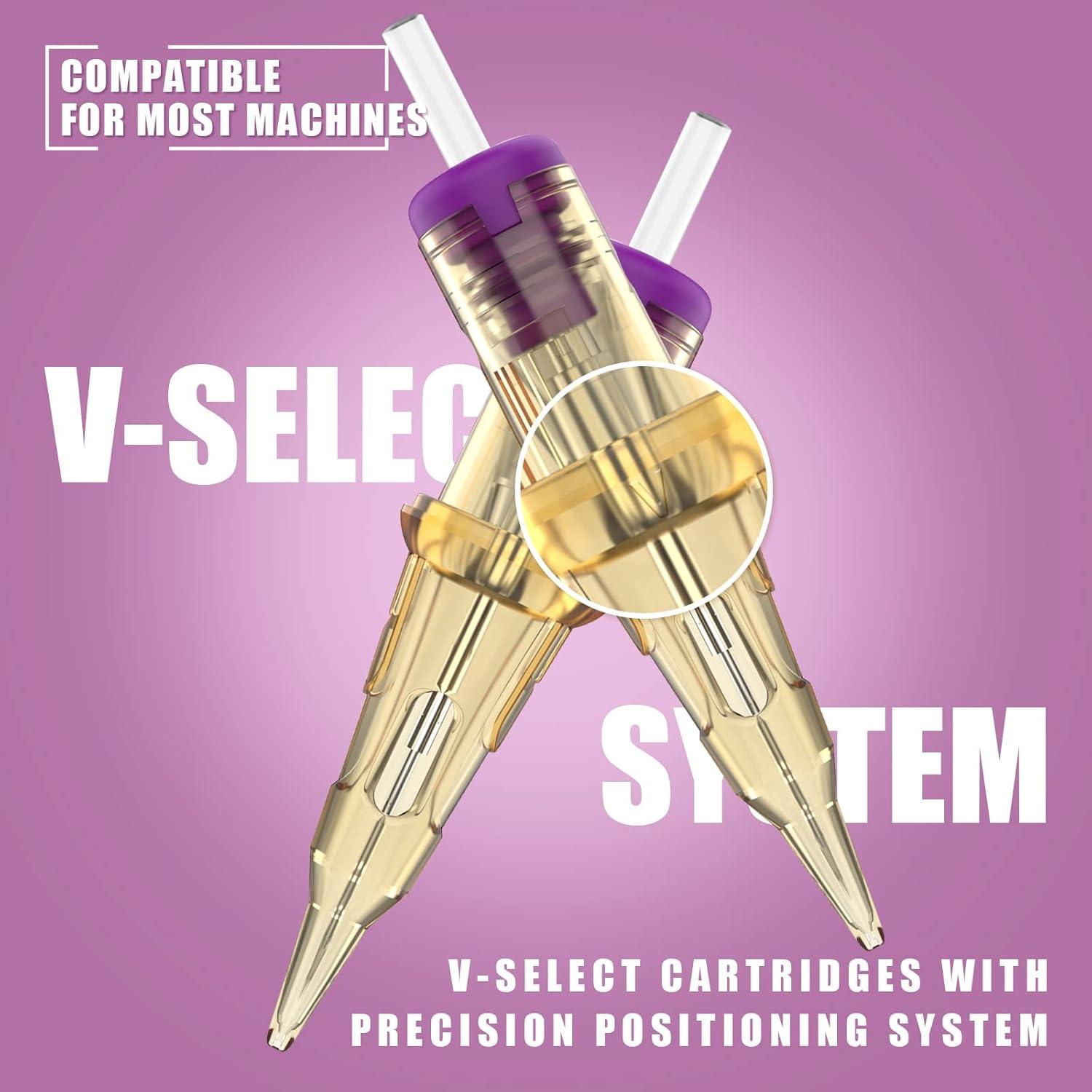 Agujas de Cartucho para Tatuaje V-SELECT 20Pcs 0.18mm 1RL