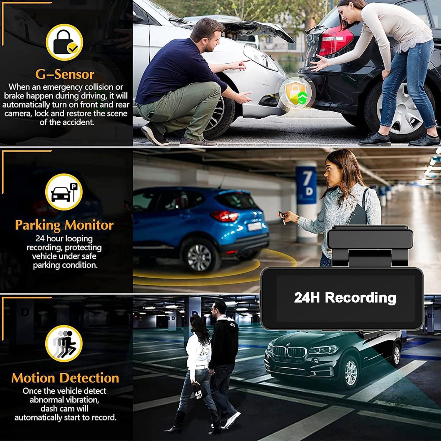 Cámara de Tablero Petokix 4K Delantera + 1080P Trasera