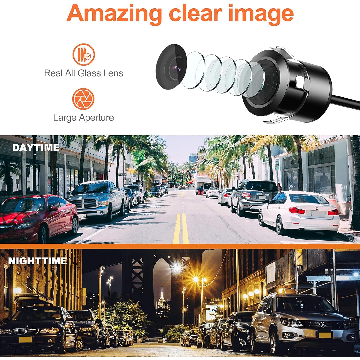 Cámara de Respaldo RAAYOO L002 170° IP69 Impermeable 12V-24V