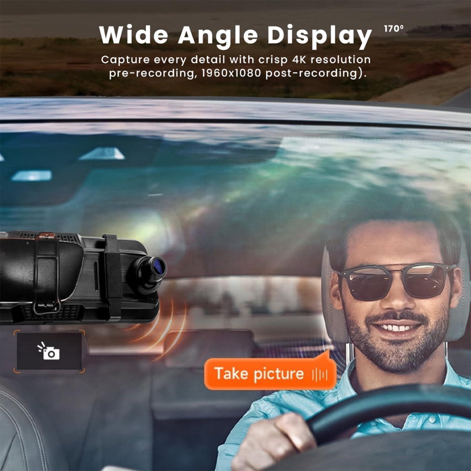 Cámara Retrovisor Digital Rivela 10" 4K GPS Visión Nocturna