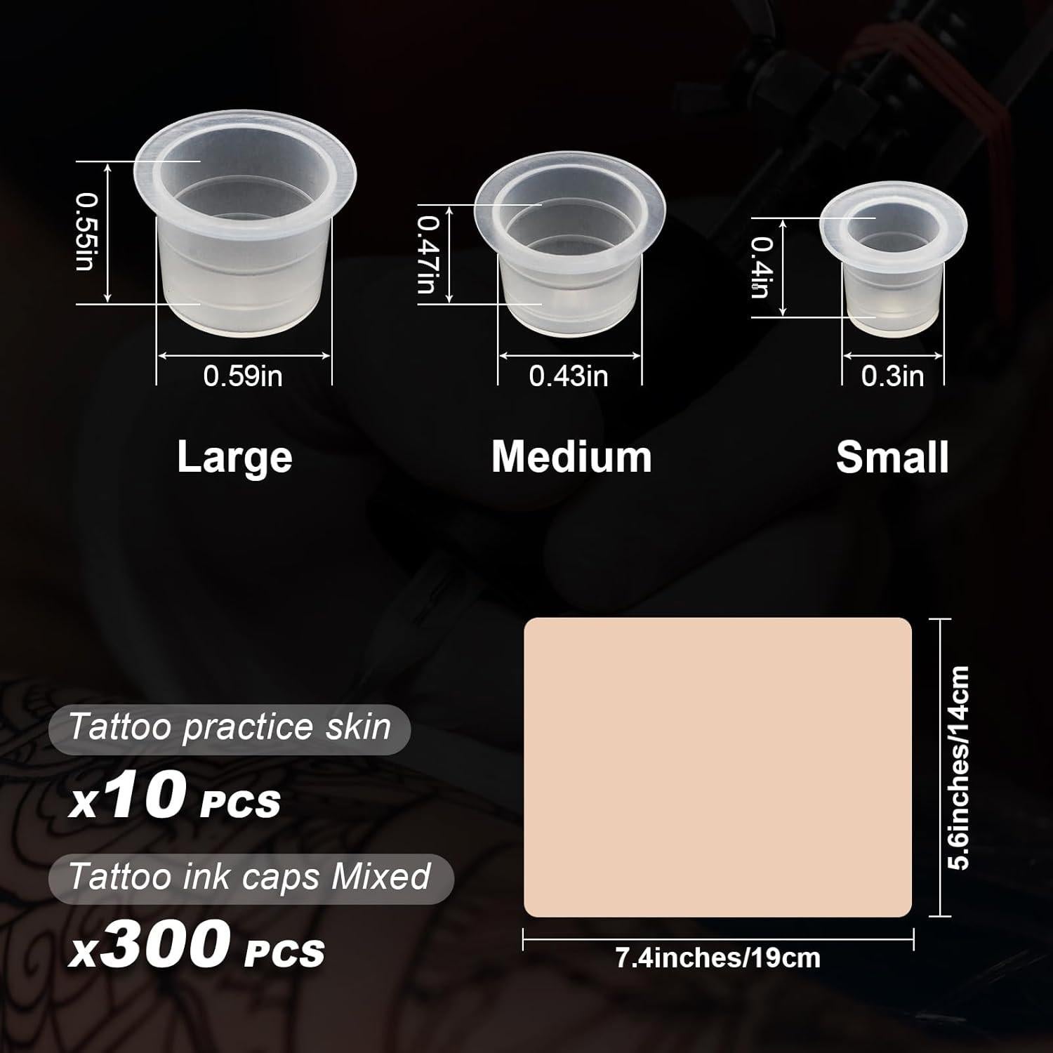 Kit de Pieles de Práctica de Tatuaje Autdor - 310 Piezas