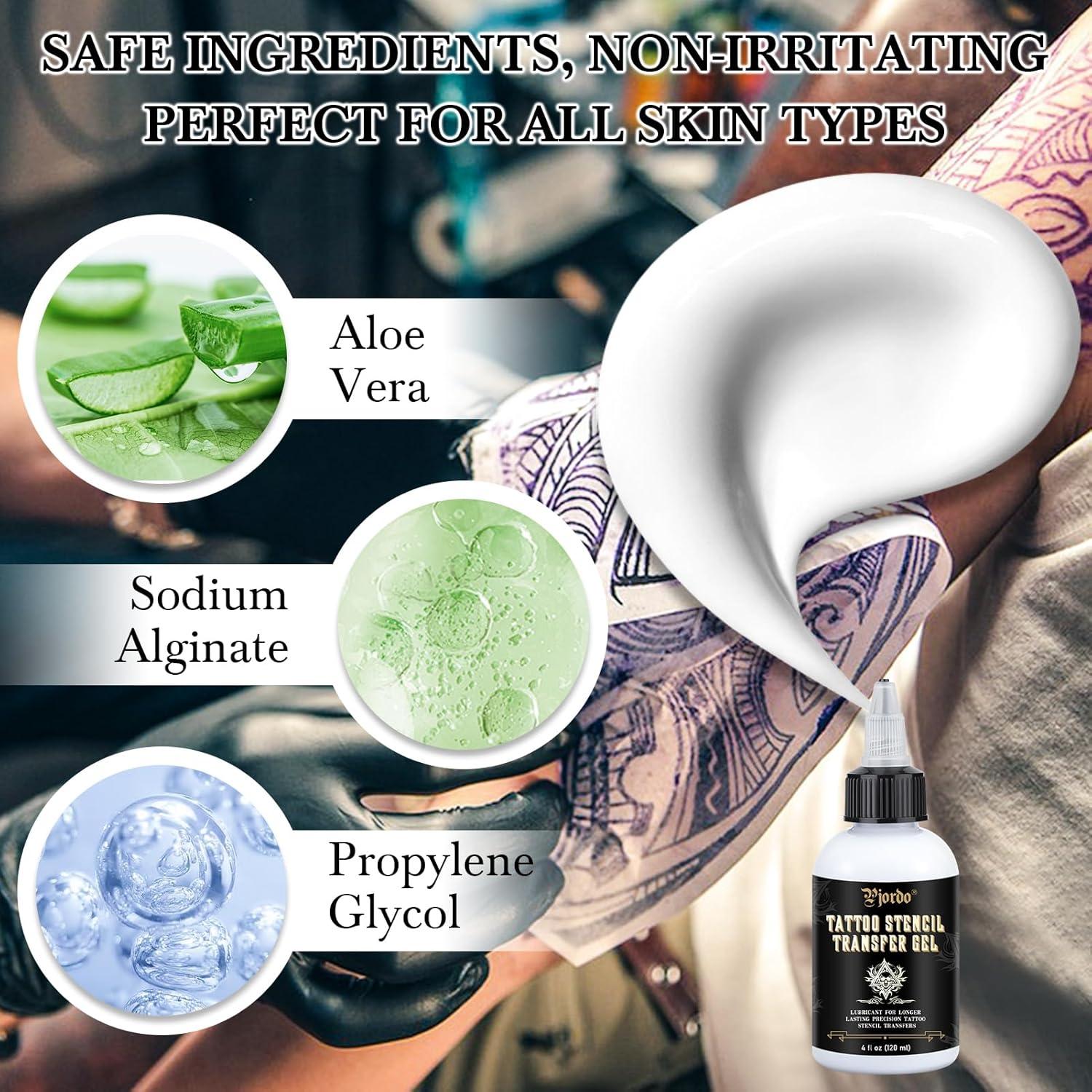 Gel de Transferencia de Tatuaje Pjordo 150g - Plantillas Claras