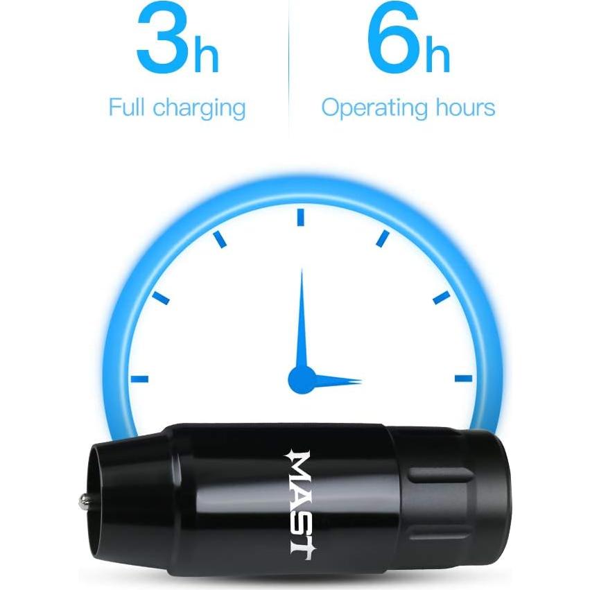 Batería de Tatuaje Inalámbrica Mast Tour Original 181g