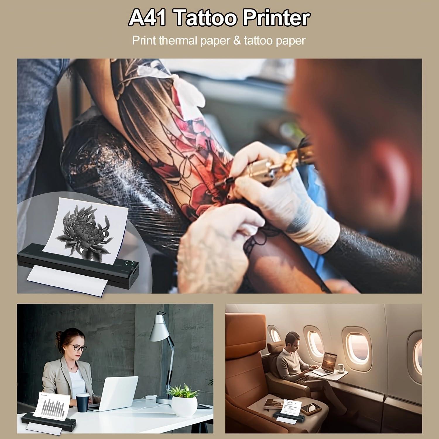 Impresora de Plantillas de Tatuaje YOULABLE 2BB6HJXM - Inalámbrica Bluetooth