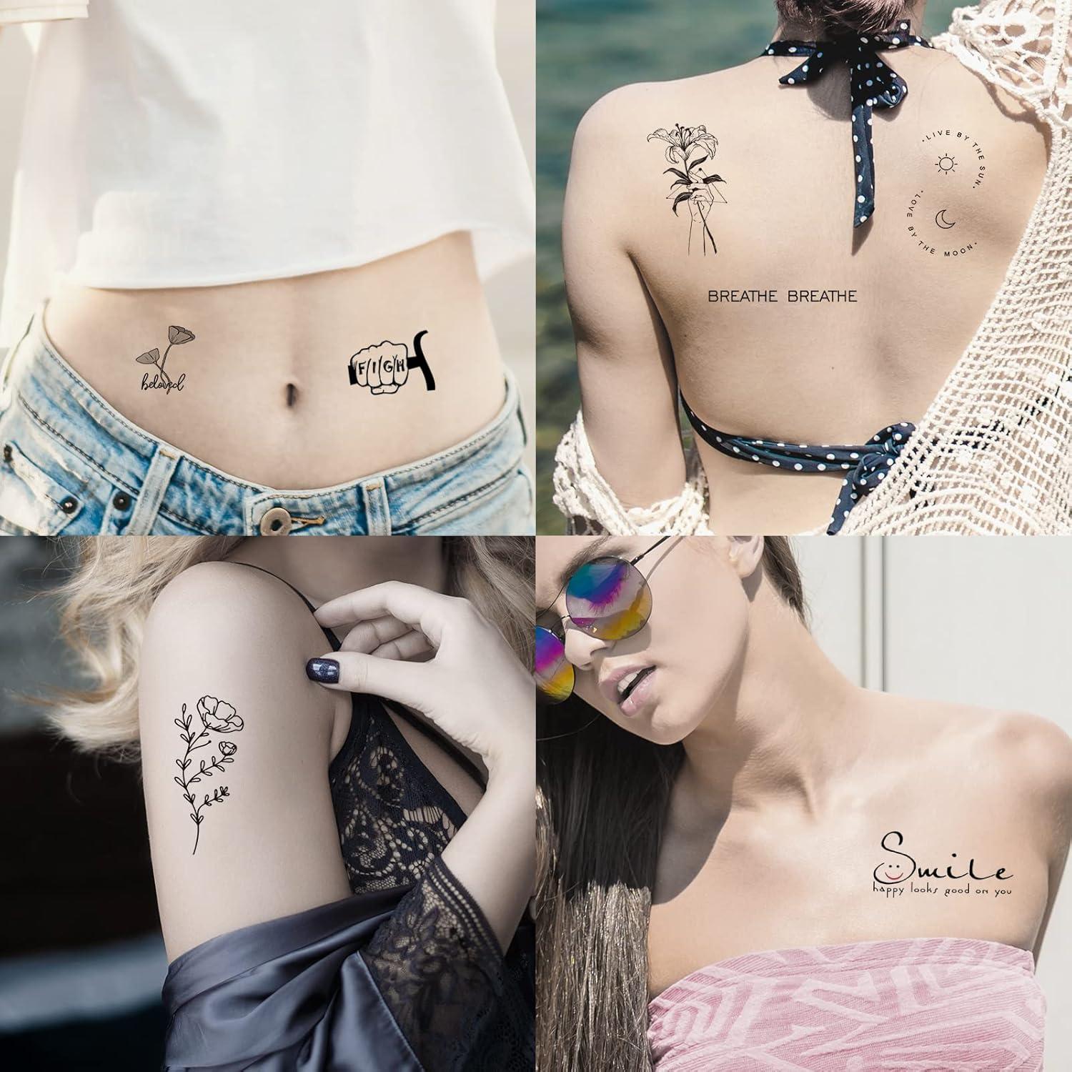 Tatuajes Temporales Realistas Zeecdatoo 160+ Piezas 74 Hojas