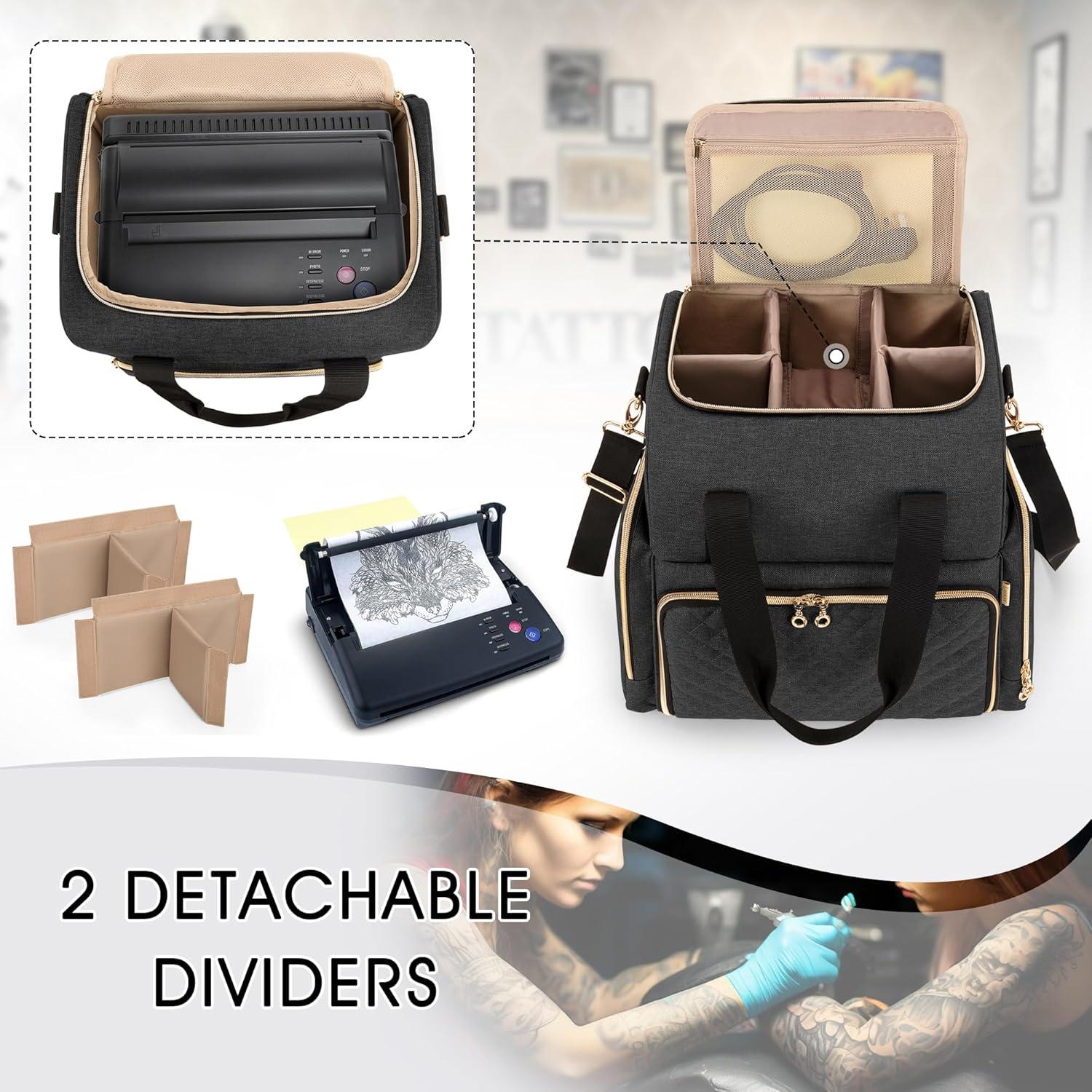 Funda de Viaje para Tatuajes LUXJA con 3 Estuches Extraíbles