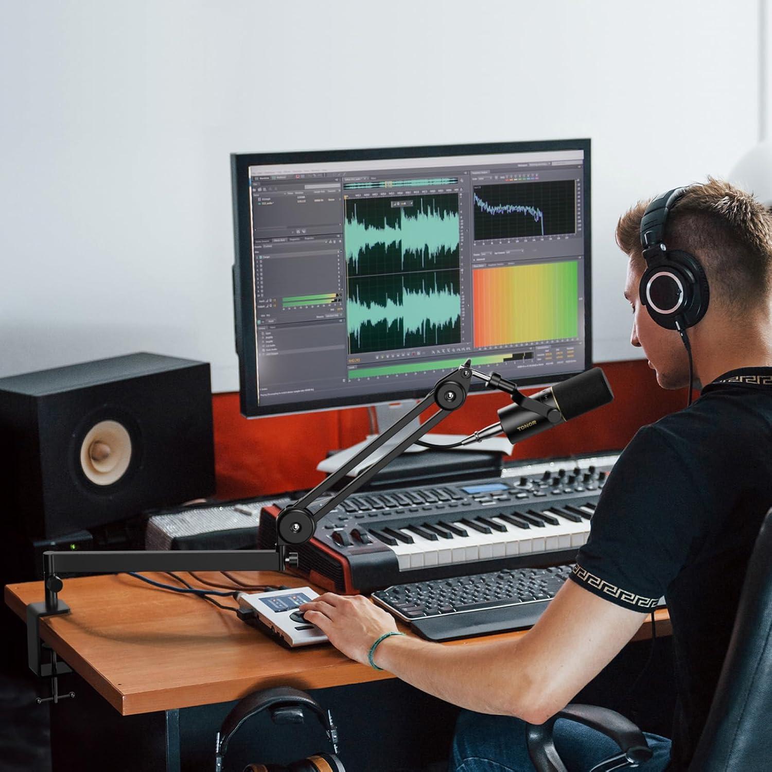 Brazo de Micrófono TONOR T40LP Ajustable Negro 1.5 kg