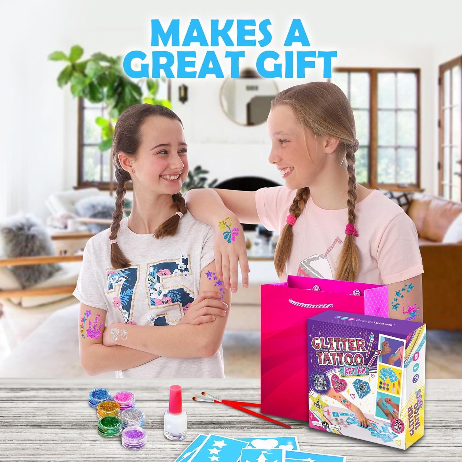 Kit de Tatuajes Brillantes Original Stationery para Niños - 33 Piezas